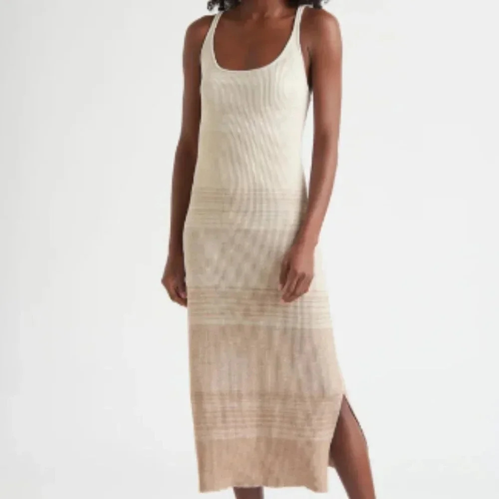 Splendid Striped Xena Lurex Sweater Dress NWT